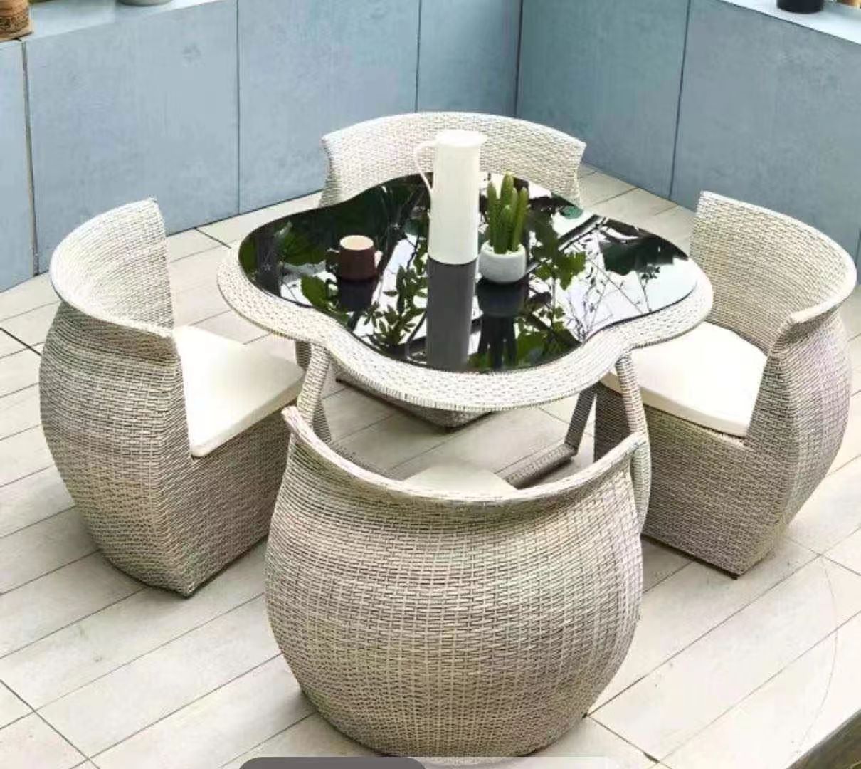 Outdoor Furniture Luxury - Ensemble de salle à manger pour