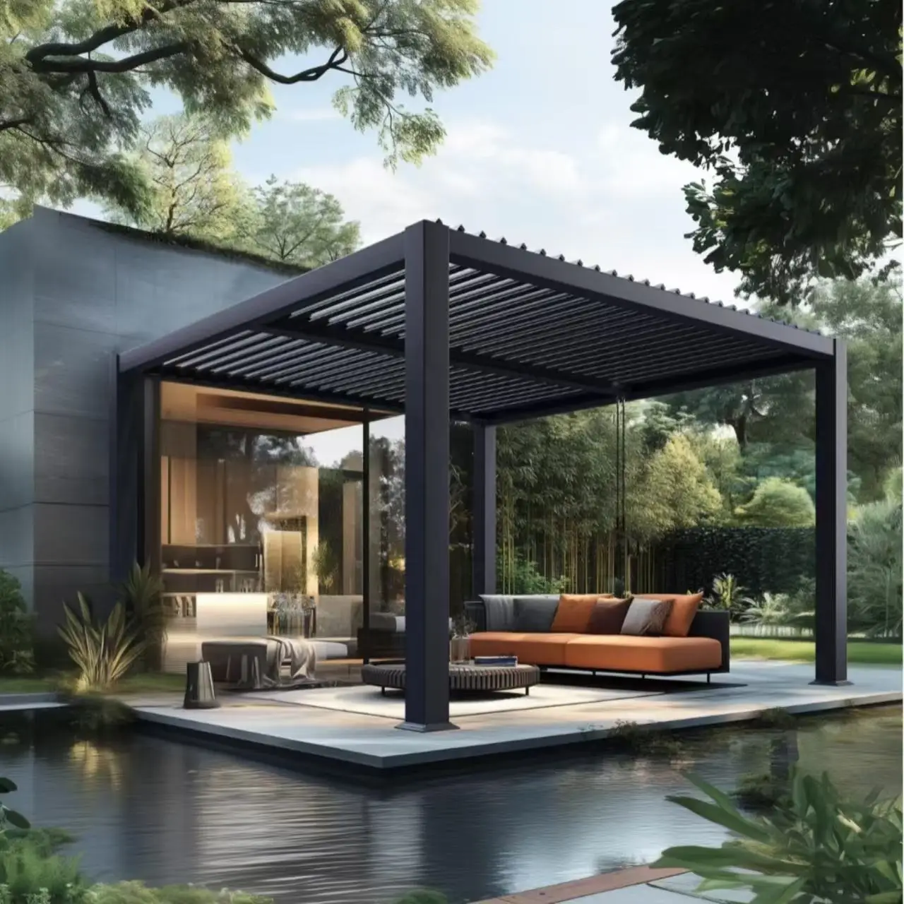 Pergola ouverte de style moder - Outdoor Furniture Metal avis et prix