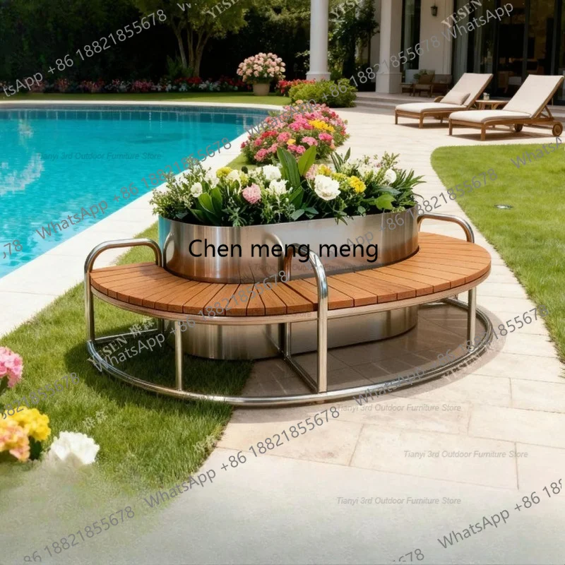 Bac à fleurs en acier inoxydab - Outdoor Furniture Metal Chairs avis et prix