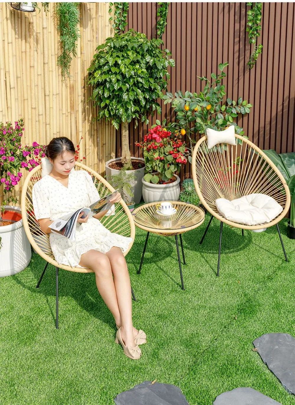 Chaises de salle à manger nord - Outdoor Furniture Metal Chairs avis et prix
