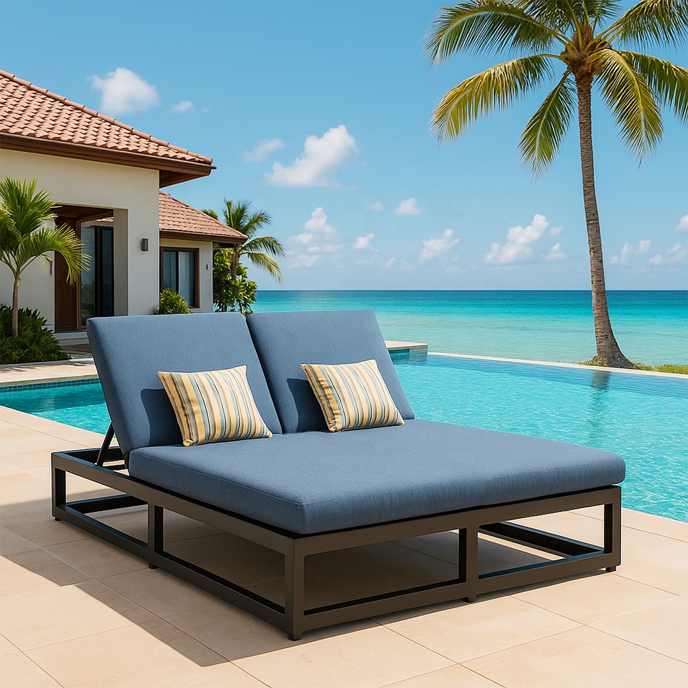 Chaise longue moderne en alumi - Outdoor Furniture Metal Chairs avis et prix