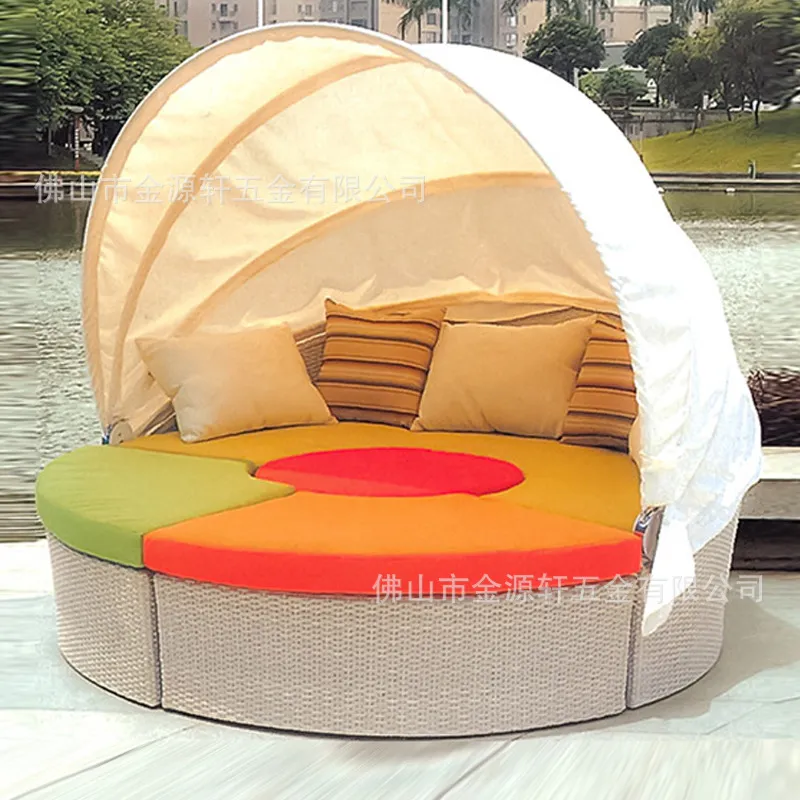 Lit de jour extérieur rond en  - Outdoor Daybed Furniture avis et prix